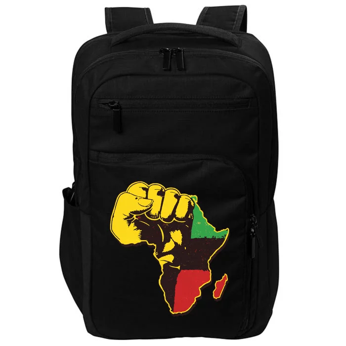 African Traditional Colors Protest Fist Impact Tech Backpack