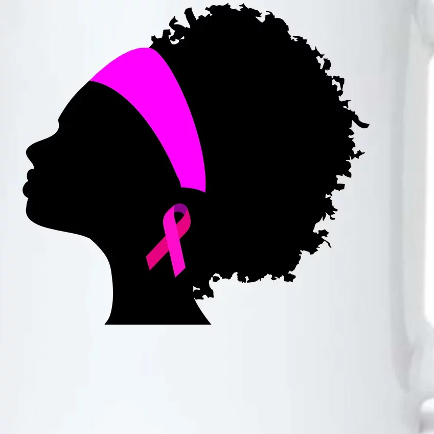 Afro Breast Cancer Awareness Black Color Changing Mug