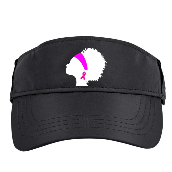 Afro Breast Cancer Awareness Adult Drive Performance Visor