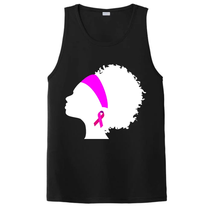 Afro Breast Cancer Awareness Performance Tank