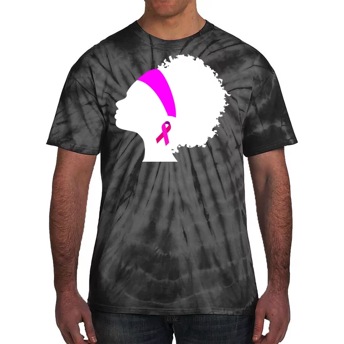 Afro Breast Cancer Awareness Tie-Dye T-Shirt