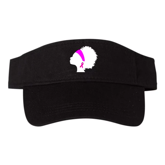 Afro Breast Cancer Awareness Valucap Bio-Washed Visor