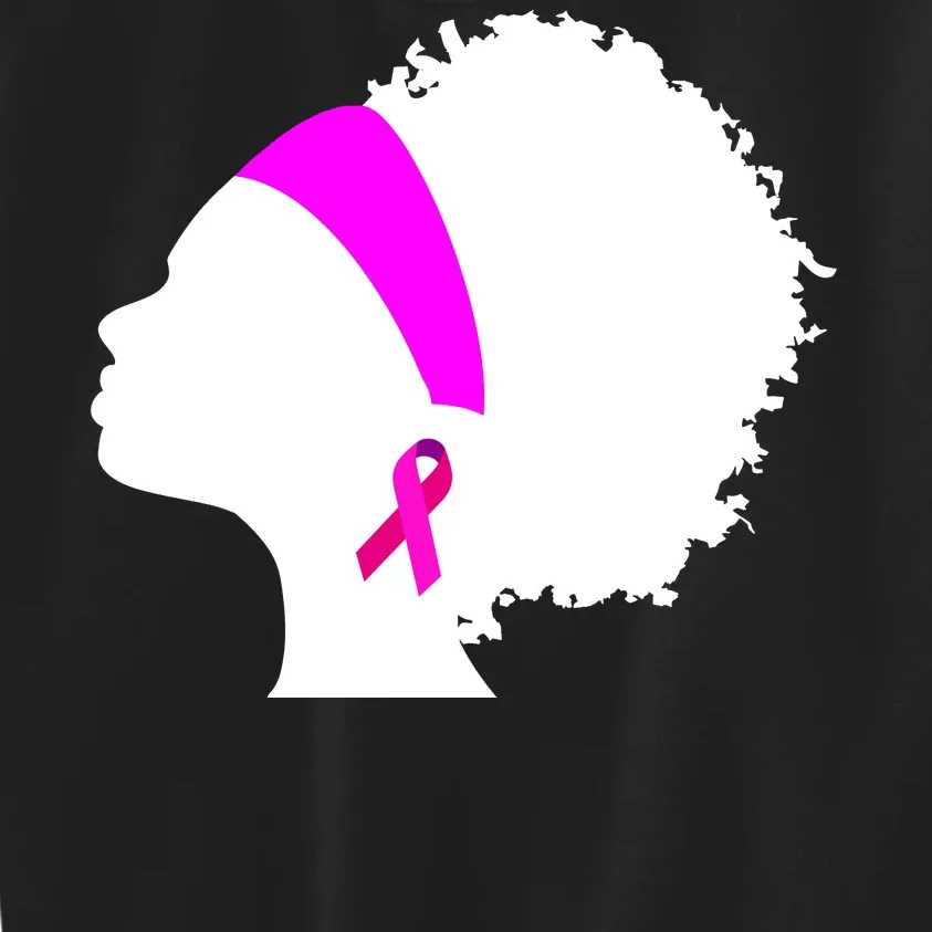 Afro Breast Cancer Awareness Kids Sweatshirt