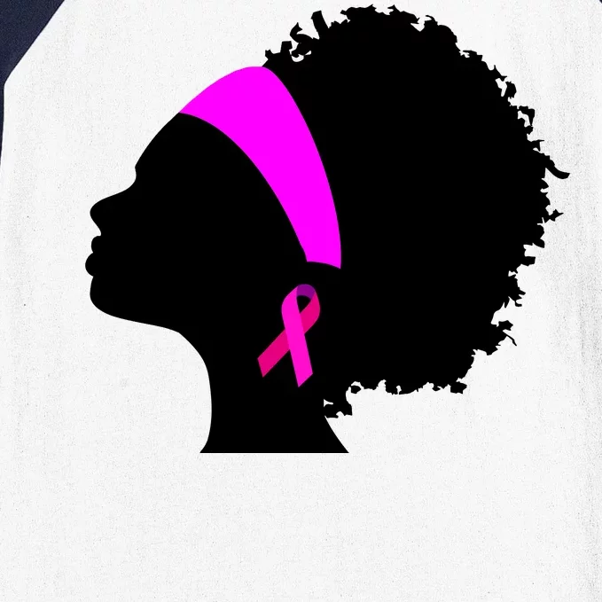 Afro Breast Cancer Awareness Baseball Sleeve Shirt