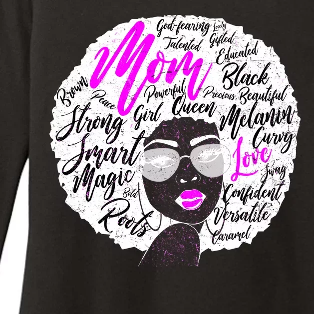 Afro Mom Strong Roots Womens CVC Long Sleeve Shirt