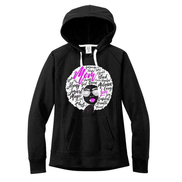 Afro Mom Strong Roots Women's Fleece Hoodie