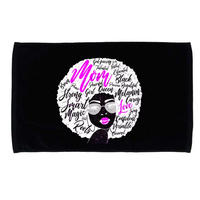 Afro Mom Strong Roots Microfiber Hand Towel