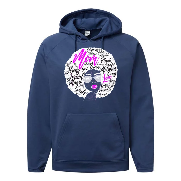 Afro Mom Strong Roots Performance Fleece Hoodie