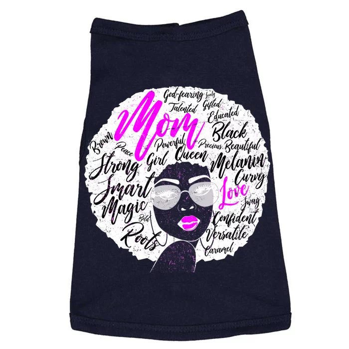 Afro Mom Strong Roots Doggie Tank