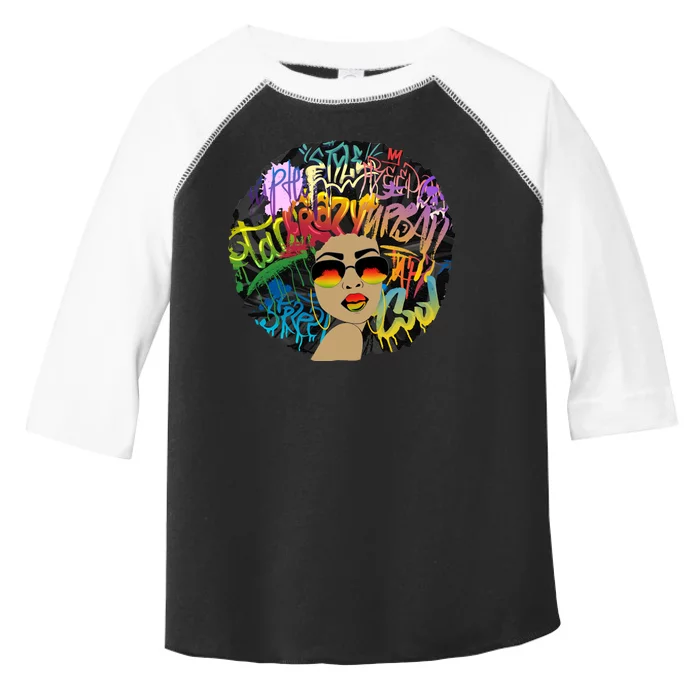 Afro Proud Black Woman Dashiki Melanin Toddler Fine Jersey T-Shirt