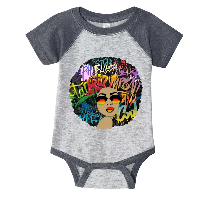 Afro Proud Black Woman Dashiki Melanin Infant Baby Jersey Bodysuit