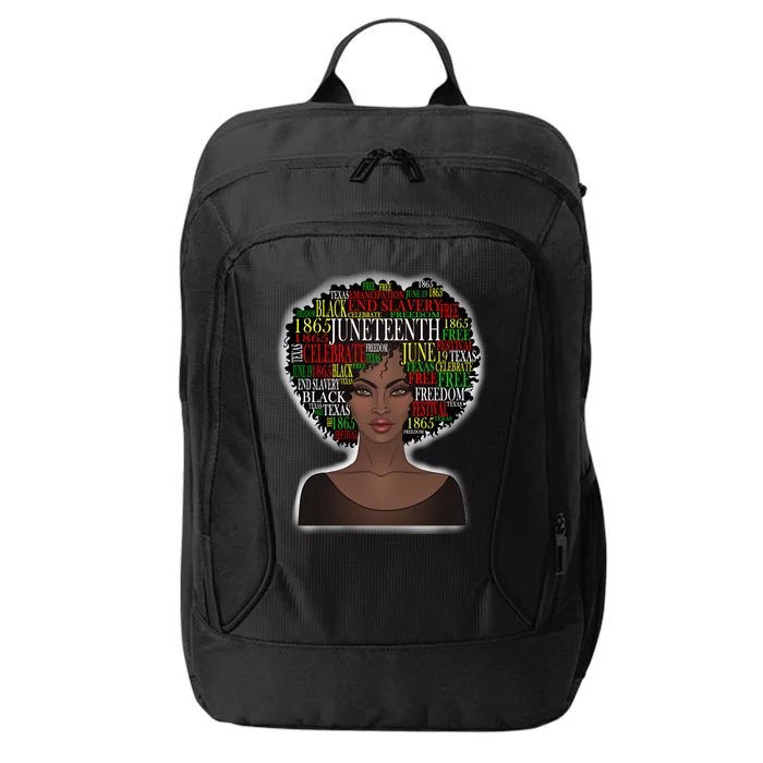 Afro word art City Backpack