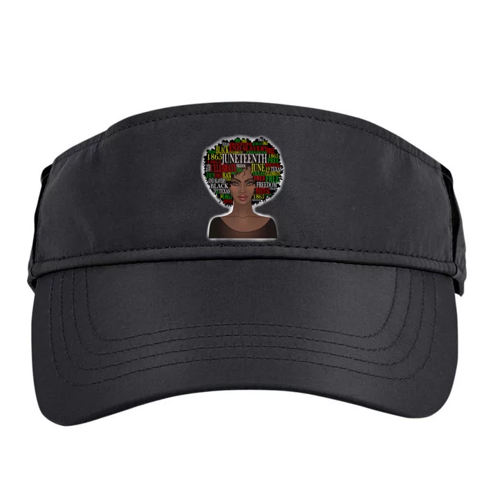 Afro word art Adult Drive Performance Visor