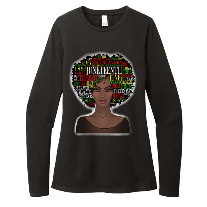 Afro word art Womens CVC Long Sleeve Shirt