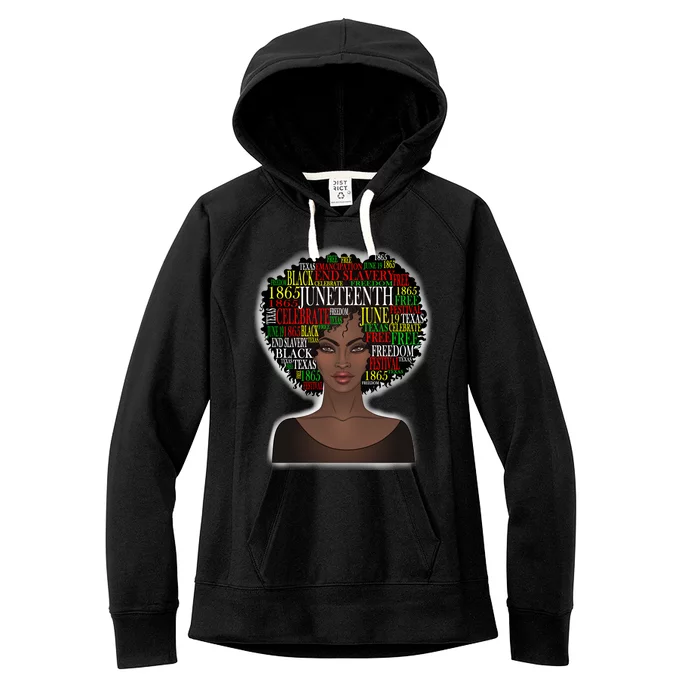 Afro word art Women's Fleece Hoodie