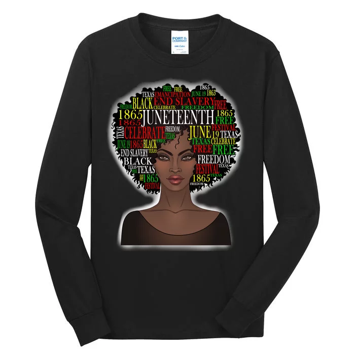 Afro word art Tall Long Sleeve T-Shirt