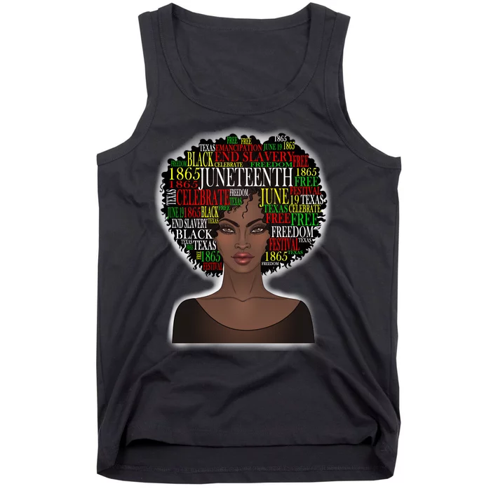 Afro word art Tank Top