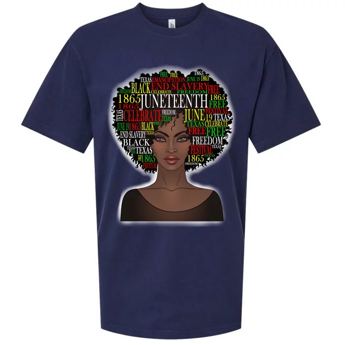 Afro word art Sueded Cloud Jersey T-Shirt