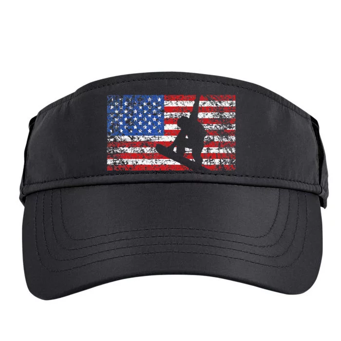 American Flag Snowboarding USA Gift Snowboard Team Adult Drive Performance Visor