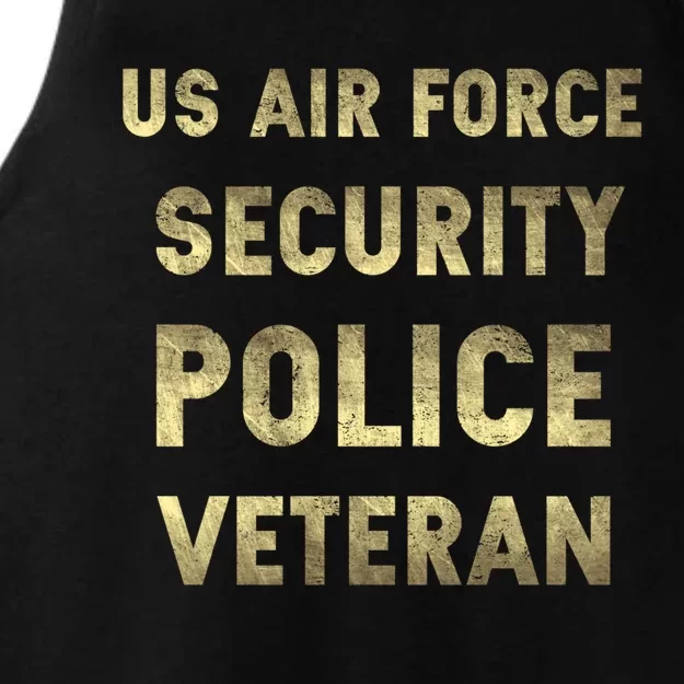 Air Force Security Police Veteran Air Force Security Forces Gift Ladies Tri-Blend Wicking Tank