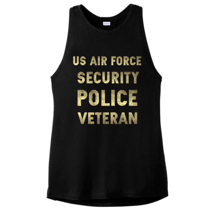 Air Force Security Police Veteran Air Force Security Forces Gift Ladies Tri-Blend Wicking Tank