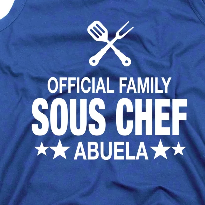 Abuela Family Sous Chef Funny Cooking Abuela Gift Tank Top