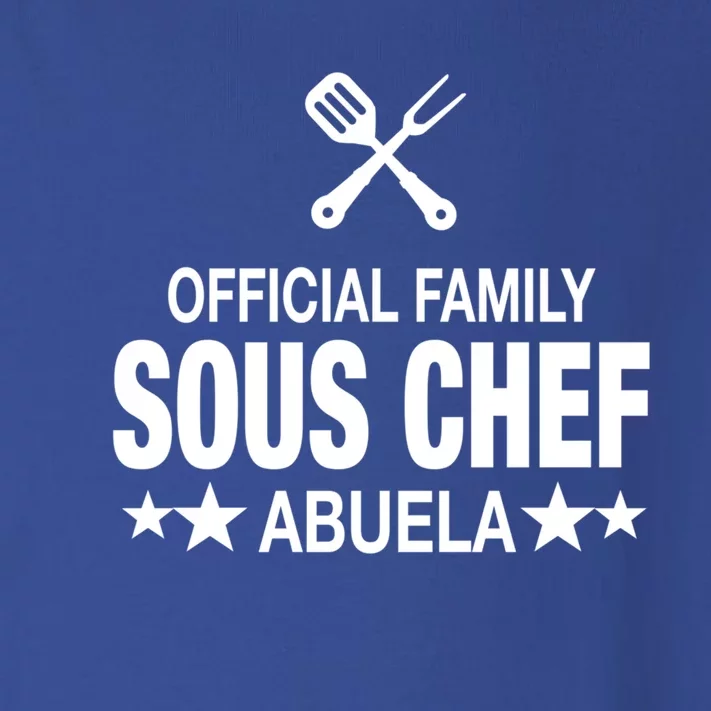 Abuela Family Sous Chef Funny Cooking Abuela Gift Toddler Long Sleeve Shirt