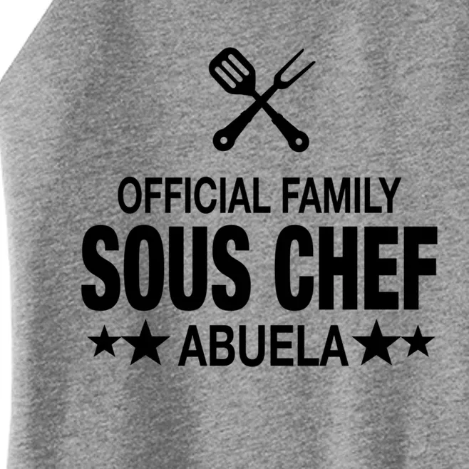 Abuela Family Sous Chef Funny Cooking Abuela Gift Women’s Perfect Tri Rocker Tank