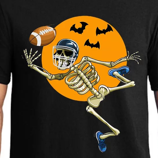 American Football Skeleton Halloween Pajama Set