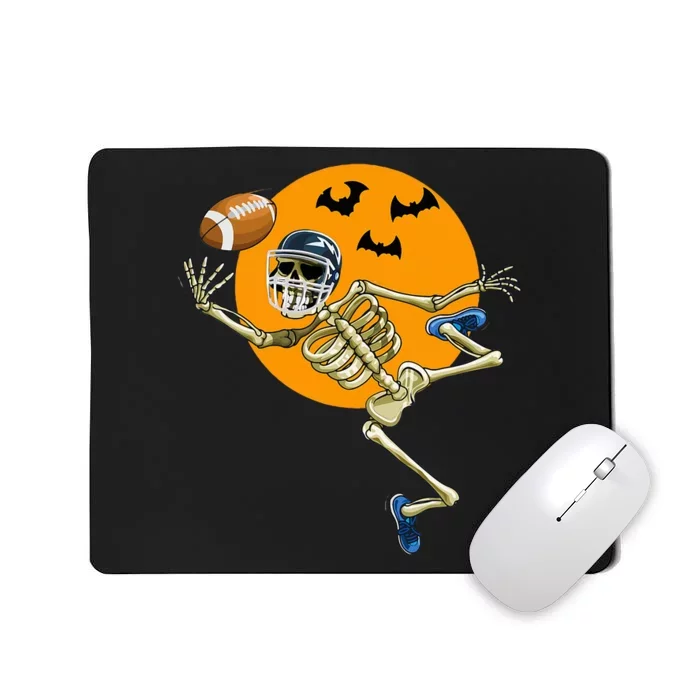 American Football Skeleton Halloween Mousepad