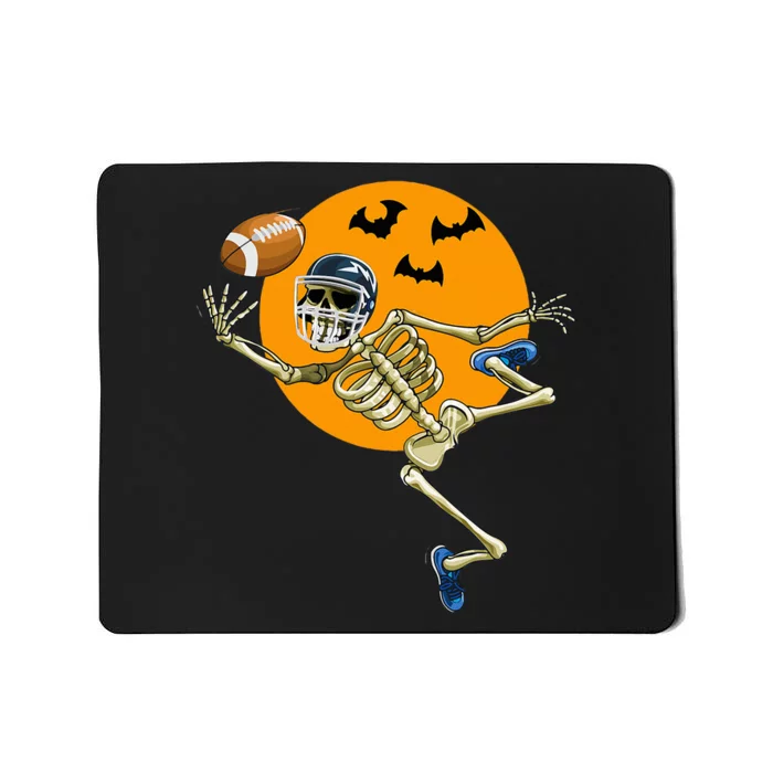 American Football Skeleton Halloween Mousepad