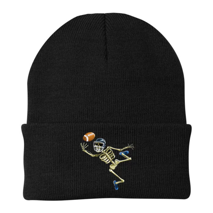 American Football Skeleton Halloween Knit Cap Winter Beanie