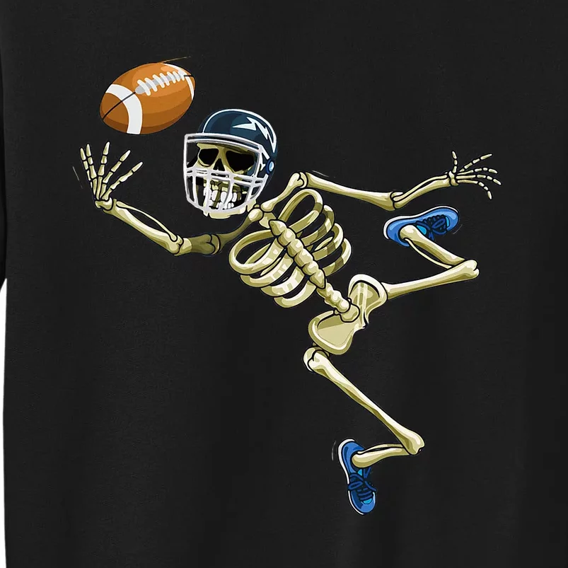 American Football Skeleton Halloween Tall Sweatshirt