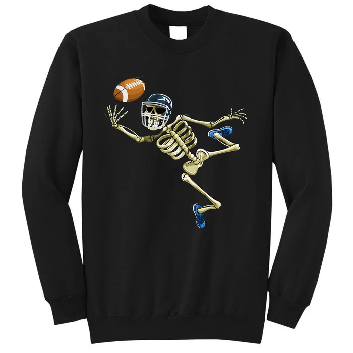 American Football Skeleton Halloween Tall Sweatshirt