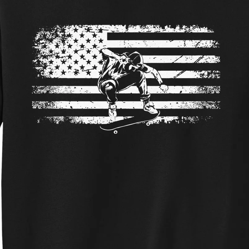 American Flag Skateboard Apparel Skateboarder Skateboard Sweatshirt