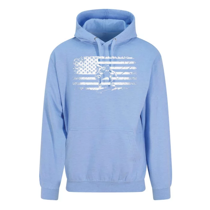 American Flag Skateboard Apparel Skateboarder Skateboard Unisex Surf Hoodie