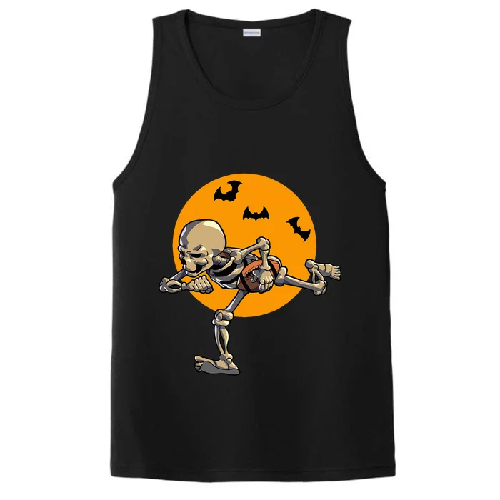 American Football Skeleton Halloween Performance Tank