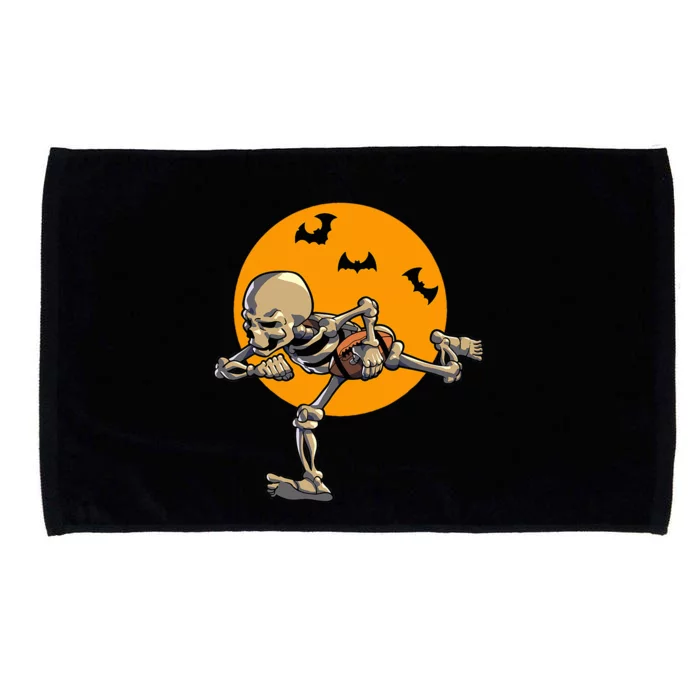 American Football Skeleton Halloween Microfiber Hand Towel