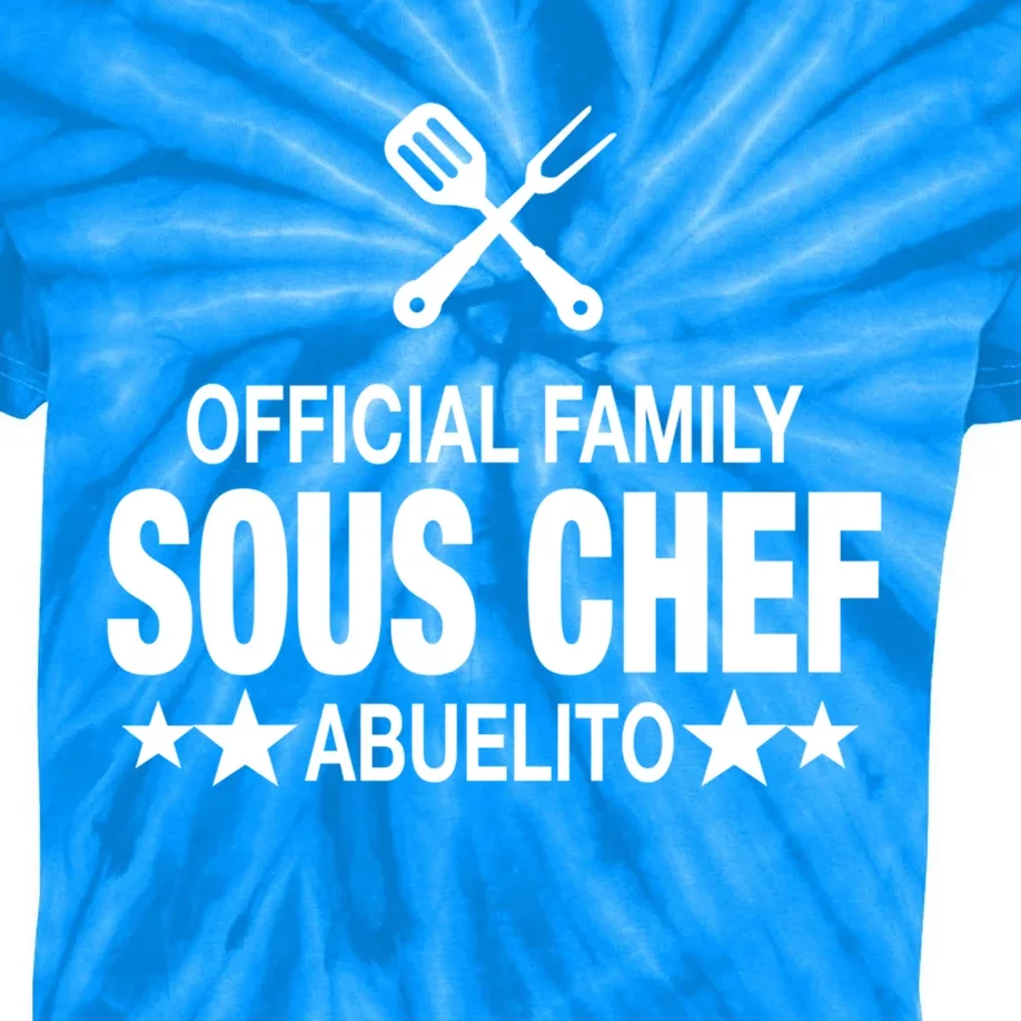 Abuelito Family Sous Chef Funny Cooking Abuelito Meaningful Gift Kids Tie-Dye T-Shirt