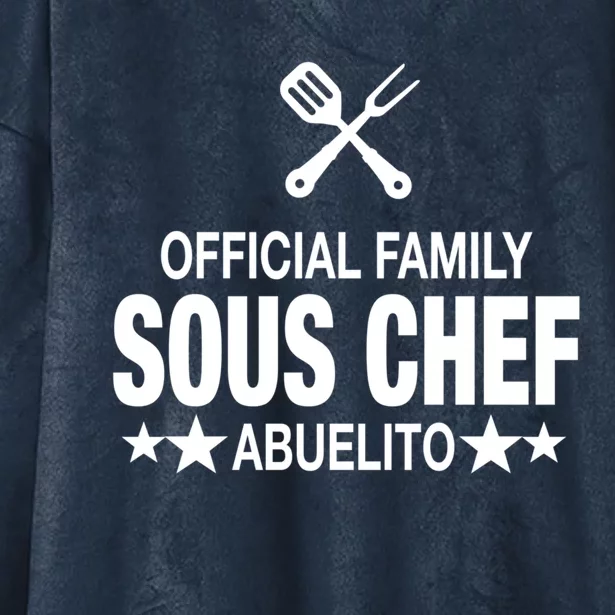 Abuelito Family Sous Chef Funny Cooking Abuelito Meaningful Gift Hooded Wearable Blanket