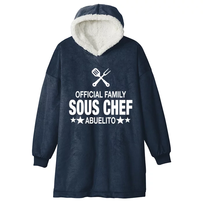 Abuelito Family Sous Chef Funny Cooking Abuelito Meaningful Gift Hooded Wearable Blanket