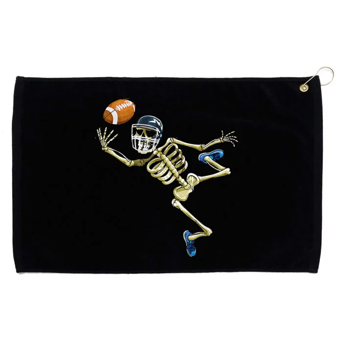 American Football Skeleton Halloween Football Fan Grommeted Golf Towel