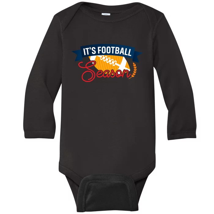 American Football Season Graphic Baby Long Sleeve Bodysuit