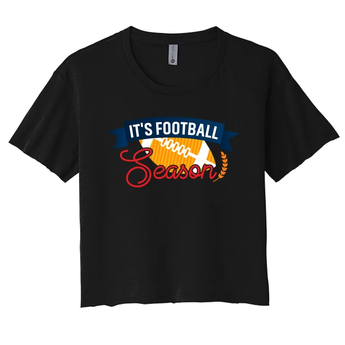 American Football Season Graphic Women's Crop Top Tee