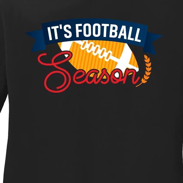 American Football Season Graphic Ladies Long Sleeve Shirt