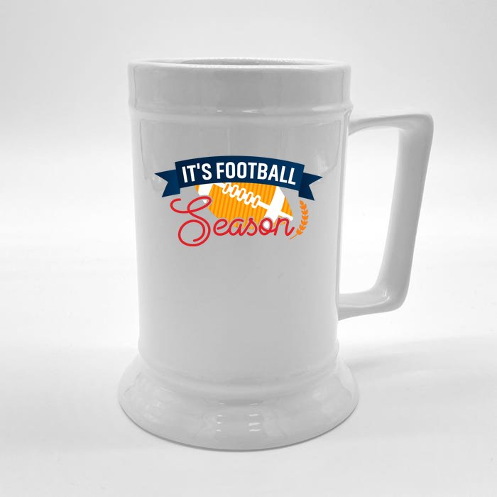 American Football Season Graphic Front & Back Beer Stein