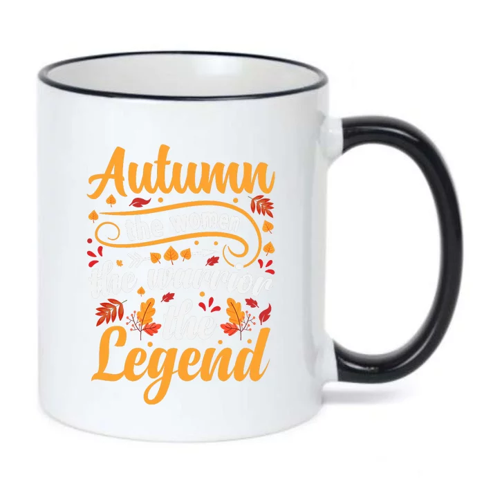 Autumn Fall Season Legend Graphic Black Color Changing Mug