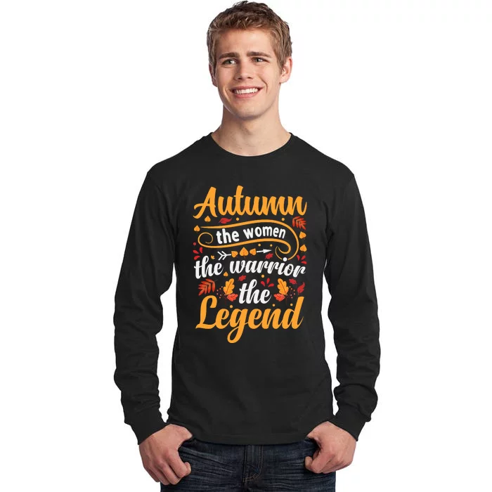 Autumn Fall Season Legend Graphic Tall Long Sleeve T-Shirt