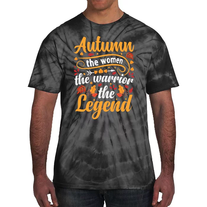 Autumn Fall Season Legend Graphic Tie-Dye T-Shirt