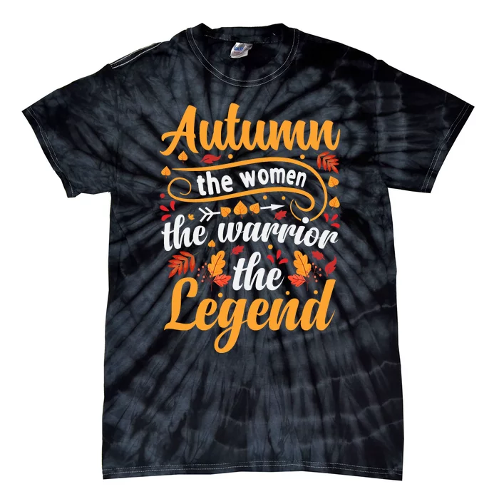 Autumn Fall Season Legend Graphic Tie-Dye T-Shirt